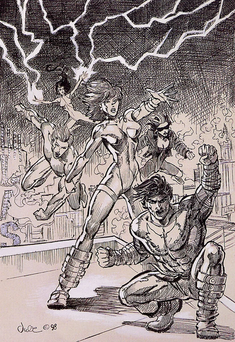 Warriors Of Las Vegas Sketch